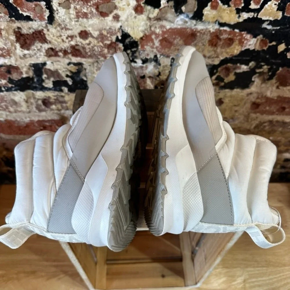 The North Face Thermoball Progressive Zip II Boots White Grey NF0A5LWF Womens 8